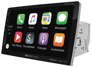 Sound Stream - 10.6 In Double Din Dvd Head Unit W/bluetooth/apple Carplay/android Auto & Floating Touch Screen - VRCPAA-106F