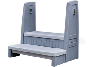 Step2 - Hot Tub Storage Steps With Handrails (gray) - 547799