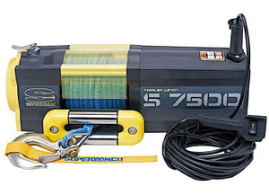 Superwinch - S7500 Winch Synthetic 7500 Lbs 12 Vdc 5/16 In X 54 Ft Synthetic Rope - 1475201