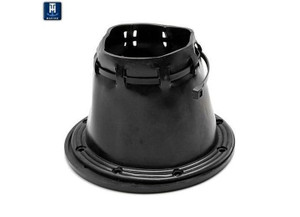 TH - 4 1/2in Cable Boot With Ring  Black - CBK-4-DP