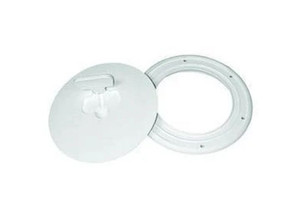 TH - 6in Cam Out Deck Plate  Polar White - DPCAM-6-2-DP