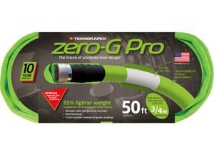 Teknor Apex - Zerog Pro Hose 3/4inx50ft Commercial Grade Crushresistant Coupling W/brass Insert 500 Psirated - 4300-50