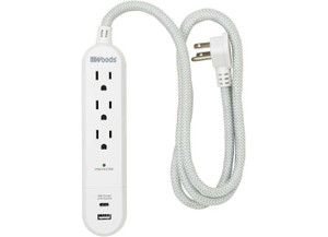 Southwire - 3outlet Surge Protector Usba&c Charger 250j 4ft - 41026