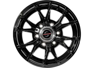 Taskmaster - Alum Trlr Wheel  15x6 6x5.5 Full Paint Blk 6fork  4.25cb 0os 2835lcc - LZB560655FPB