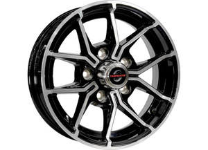 Taskmaster - 15x5 5x5 Black Machined Face 5fork 3.19cb 2160lcc - WA-15050550-BMFS-16024-5FK