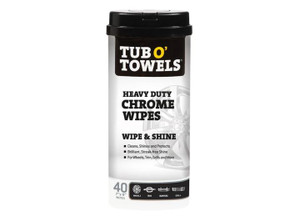 Tub O' Towels - Tub O' Towels Chrome Wipes 40 Towel Canister - TW40-CHR