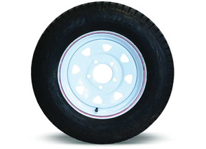 Tow-Rite - St175/80d13 Mounted On White Spoke 13x4.5 5x4.5 Load Rating: C 6ply Rated 1350 Lbs - RDG3732-WS5