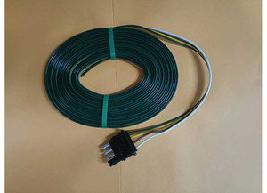 Tow-Rite - 25ft Trailer Wire4 Conductor W/flat Connector - RT1104