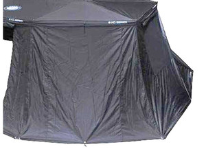 Overland Vehicle Systems - Nomadic Awning 270  Side Wall 1 With Door And Window  Dark Gray With Storage Bag  Driver - 18099910