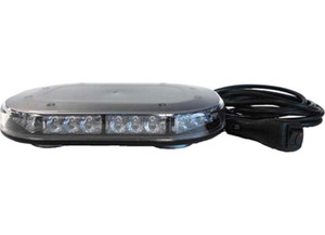Uni-Bond Lighting - 9.75in Clear Lens Amber Led Warning Light Bar Magnetic Mount - E-2110ACM