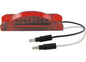 Uni-Bond Lighting - Led 0.75inx4in Slim Line Marker Lamp Red  7diodes - LED0750R