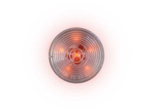 Uni-Bond Lighting - Led 2in Round Marker Clear Lens Lamp Red  6diodes - LED2000C-6R