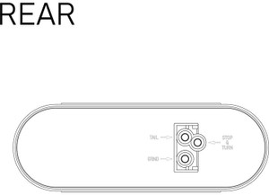 Uni-Bond Lighting - Led Oval Sttp Lamp Red  24diodes - LED2238-24R