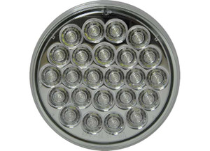 Uni-Bond Lighting - Led 4in Round Clear Back Up Lamp  24diodes - LED4000-24C