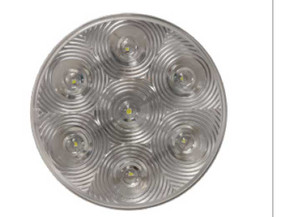 Uni-Bond Lighting - Led Heated Tail Lamps Round 6diodes Clear - LED4000H-7C