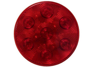Uni-Bond Lighting - Led Heated Tail Lamps Round 6diodes Red - LED4000H-7R