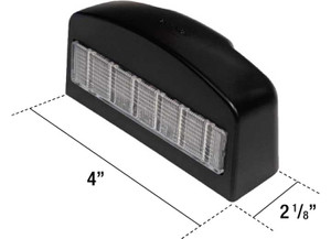 Uni-Bond Lighting - Led License Lamp Black Housing  12diodes - LLP2002