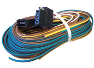 Uni-Bond Lighting - 25 Ft Flat Ribbon Wire Set W/ Trunk & Trailer Connectors - PT2505