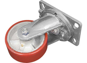 Ultra Fab - Ultra Swivel Skid Wheel  5 In  For Class Csilver And Red - 48-979012