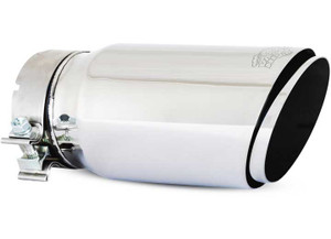 Vance and Hines - Universal 4in X 5in X 12in Polished Twin Slash Exhaust Tip - 26912