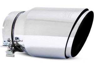 Vance and Hines - Universal 5in X 6.5in X 12in Polished Twin Slash Exhaust Tip - 26916