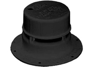 Ventline - Plastic Plumbing Vent For 11/2 Pipe Black W/removable Cap - V2049-55