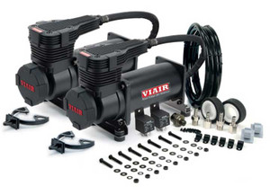 Viair Corporation - Dual Stealth Black 425c(gen 2)value Pack(175 Psi425c/2140/175 P. Switch40 Amp Relay/2)ce - 42548