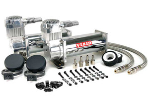 Viair Corporation - Dual Chrome 444c Hiperformance Dual Pack (200 Psi) - 44432