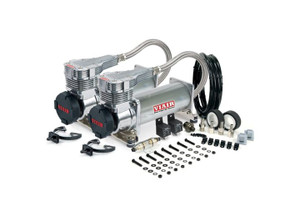 Viair Corporation - 485c Dual Pack Stealth Black(gen 2) W/black Filter (200 Psi) - 48542