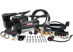 Viair Corporation - Dual Stealth Black 485 Viair Mounted System 200psi - 485DB01
