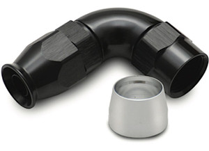 Vibrant Performance - 90 Degree High Flow Hose End Fitting For Ptfe Lined Hose 8an - 28908