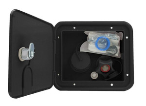 Valterra - Gravity/brass City Water Inlet Hatch Black Carded - A01-2000BKVP