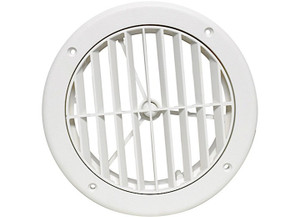 Valterra - A/c Vent Louvered 5in Plastic White Carded - A10-3363VP