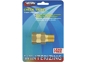 Valterra - Check Valve 1/2in Brass Mpt X Fpt Lf Carded - P23402LFVP