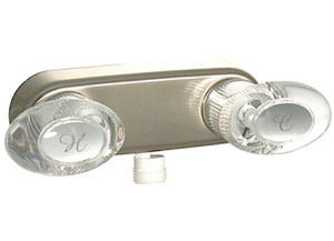 Valterra - Shower Valve W/ Vac Brkr 4in 2 Lever 1/4 Turn Plastic Brushed Nickel - PF223441