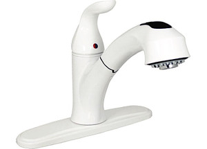 Valterra - Kitchen Faucet 8in Pull Out Hybrid Ceramic Disc White - PF231241