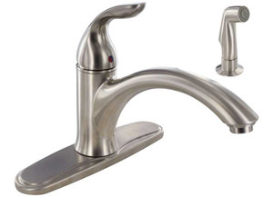 Valterra - Kitchen Faucet W/ Spray 8in Hiarc Hybrid 1 Lvr Crmc Disc Brushed Nickel - PF231422