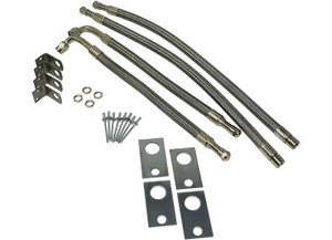Valterra - Tireminder Braided Steel Valve Extender Kit For 22in Wheels 4 Pack - TM22307VP