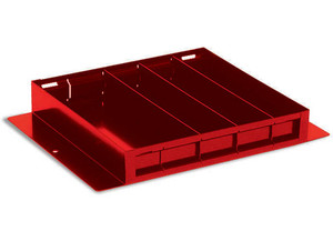 Weather Guard - Accessory Tray Steel 19.25in X 14in X 3in  Red - 615