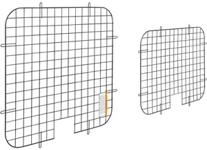 Weather Guard - 00c Fullsize Gm Vans 7 Gauge Steel Full Side Door Window Screen 223/4 X 23.5in  Black Finish - 88027