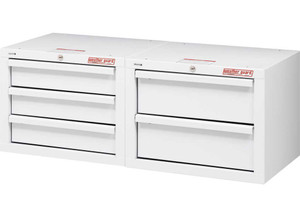 Weather Guard - Secure Storage Module Kit With 5 Drawers 42 X 17 X 16in  White Steel Finish - 2609721