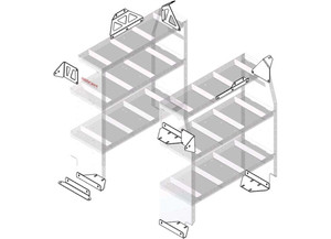 Weather Guard - Promaster City Rear Mounting Kit - 2867946