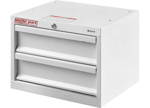 Weather Guard - High Quality Van Storage Cabinet With 2 Drawers 16 X 14 X 12in  White Steel Finish - 2926385