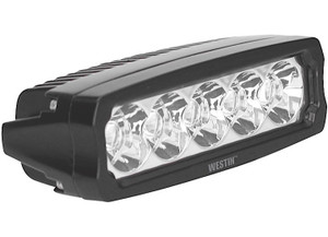 Westin Automotive - Fusion5 Led Light Bar Single Row 5.5in Flex W/3w Epistar (set Of 2) Black  Harness & Brackets Incl - 09-12232-PR