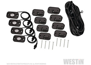 Westin Automotive - 07c Wrangler/18c Wrangler Jl Black Led Rock Light Kit - 09-80015