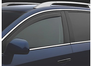 WeatherTech - 19c Silverado 1500 Crew Cab/rubber Sill Front Side Window Deflectors Dark Smoke - 80930