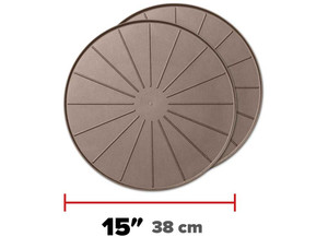 WeatherTech - 15in Round Universal Business/home/plant Mats/coasters Tan - 8A15CST2PKTN