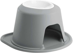 WeatherTech - Pet Feeding System Single High 32 Oz 8in Poly Bowl Dark Grey - PSH3208DGDG