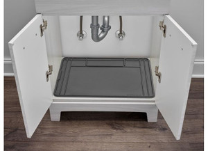 WeatherTech - Universal Universal Universal 28 3/8 X 19 7/8 Vanity Sink Mat Black - USM02BXBK