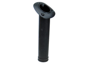 Whitecap - Pkgd Flush Mount Rod Holder  Blk - 3447BP